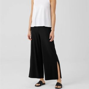 Eileen Fisher Stretch Jersey Knit Pant with Slits